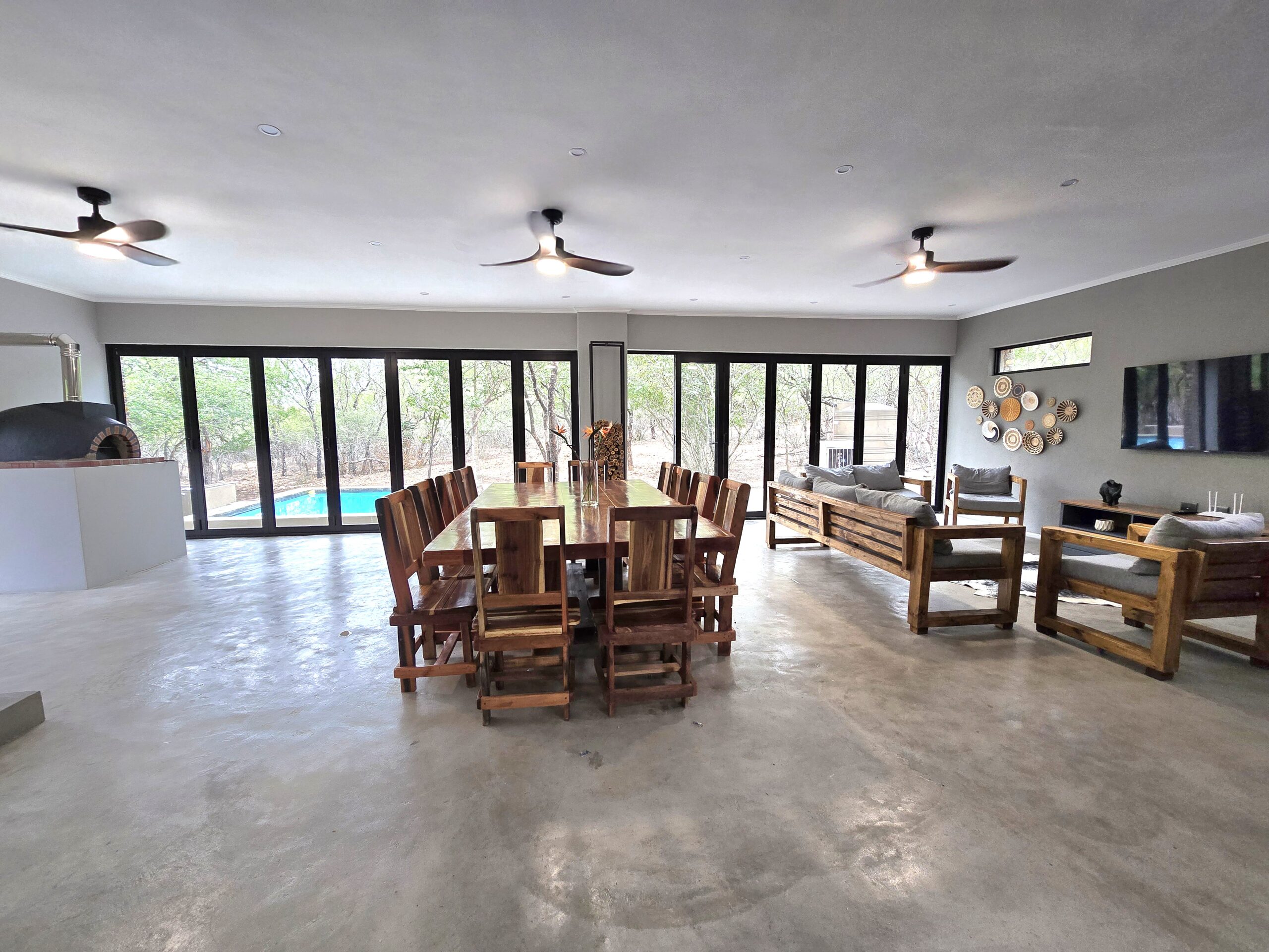 Amara Spacious dining area Luxury South African safari experience in Kruger National Park with My African Hunting – wildlife, nature, and adventure tours