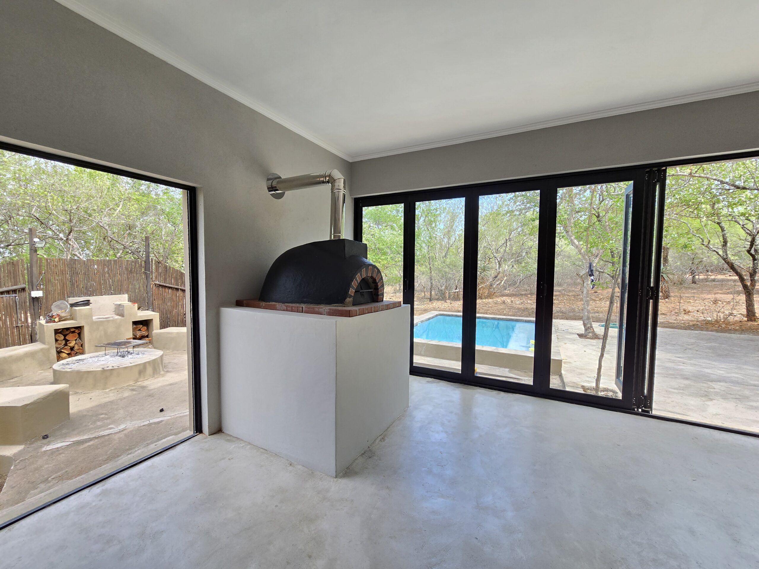 Pizza Oven Luxury South African safari experience in Kruger National Park with My African Hunting – wildlife, nature, and adventure tours”